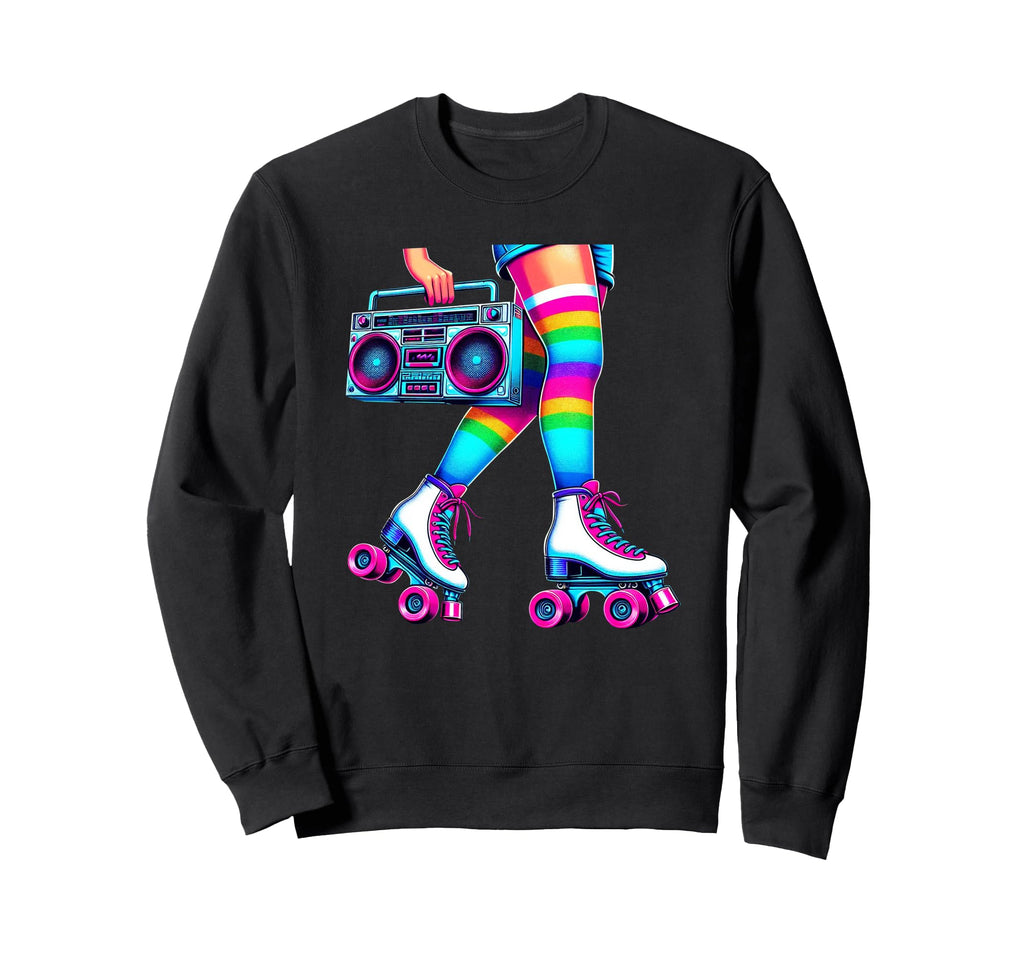 Rollerskates Funny 80S Roller Sweatshirt - Fun Novelty Design Men Women - T-Shirt, Sweatshirt, Hoodie