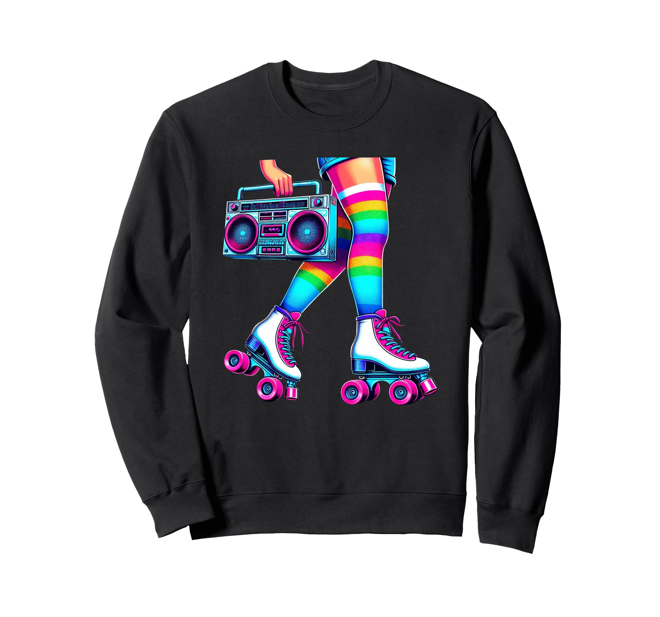 Rollerskates Funny 80S Roller Sweatshirt - Fun Novelty Design Men Women - T-Shirt, Sweatshirt, Hoodie