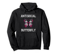 Antisocial Butterfly Introvert Teen Hoodie - Streetwear Style Unisex - T-Shirt, Sweatshirt, Hoodie