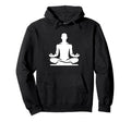 Meditating Person Silhouette Minimalist Hoodie - Streetwear Style Unisex - T-Shirt, Sweatshirt, Hoodie
