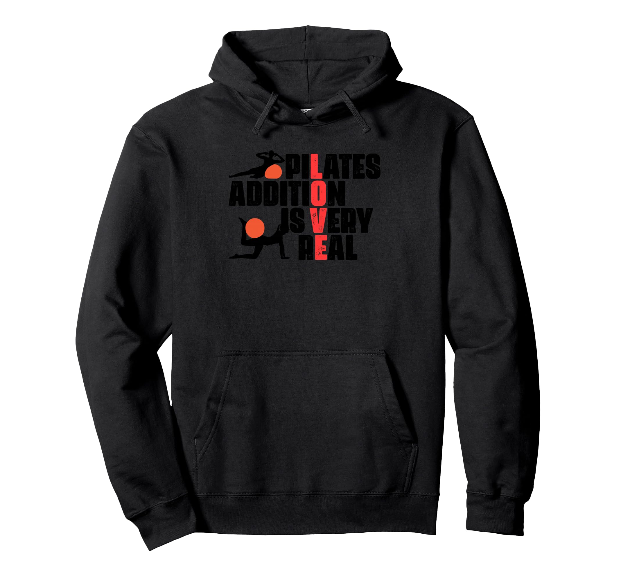 Pilates Exercise Fitness Workout Hoodie - Aesthetic Graphic for Adults - T-Shirt, Sweatshirt, Hoodie