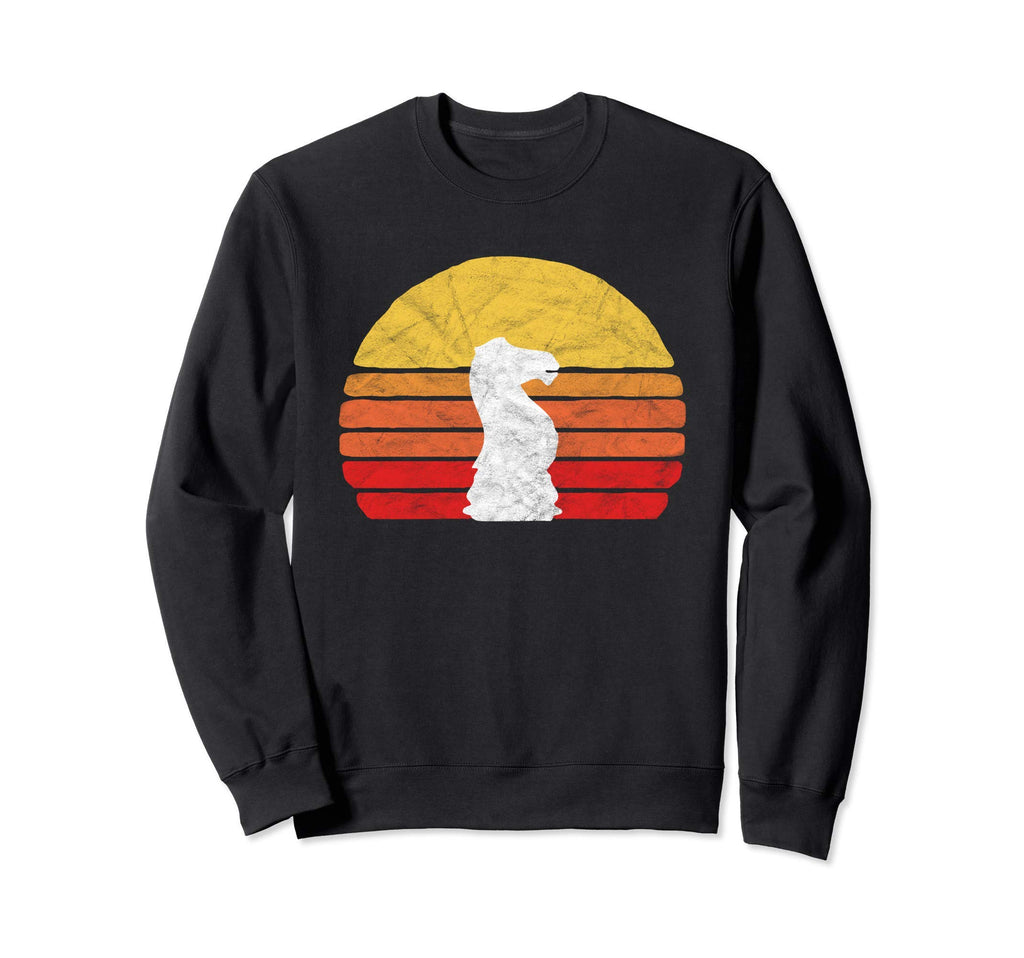White Knight Chess Piece Sunset Sweatshirt - Custom Art Print Men Women - T-Shirt, Sweatshirt, Hoodie
