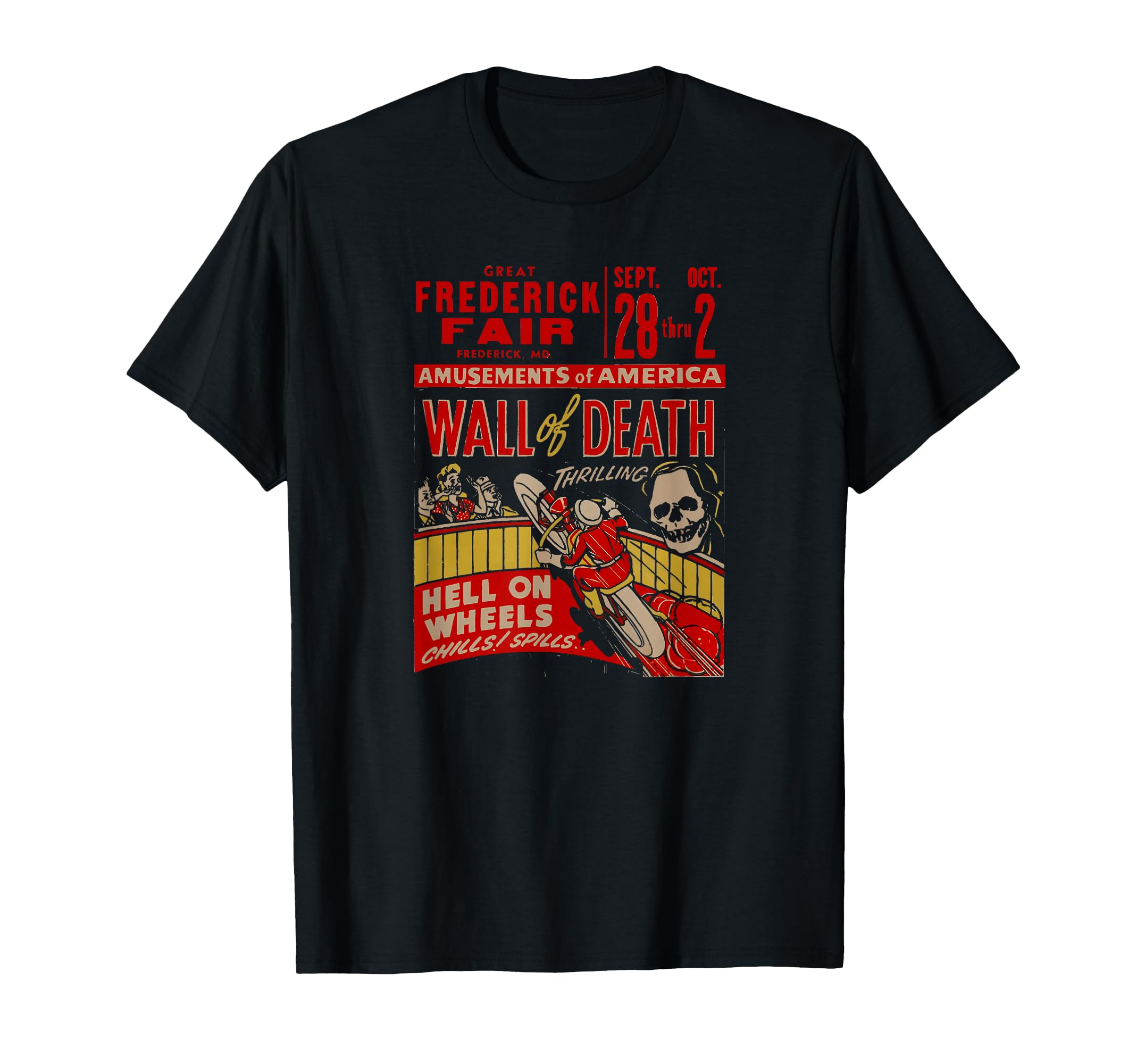 Wall Death Motorcycle Stunt Rider T-Shirt - Trendy Graphic Men Women - T-Shirt, Sweatshirt, Hoodie