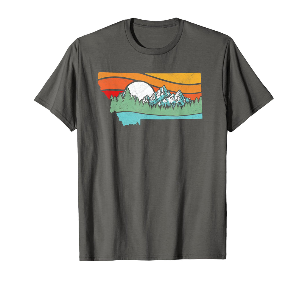 Montana Outdoors Mountains Nature T-Shirt - Graphic Print Men Women - T-Shirt, Sweatshirt, Hoodie