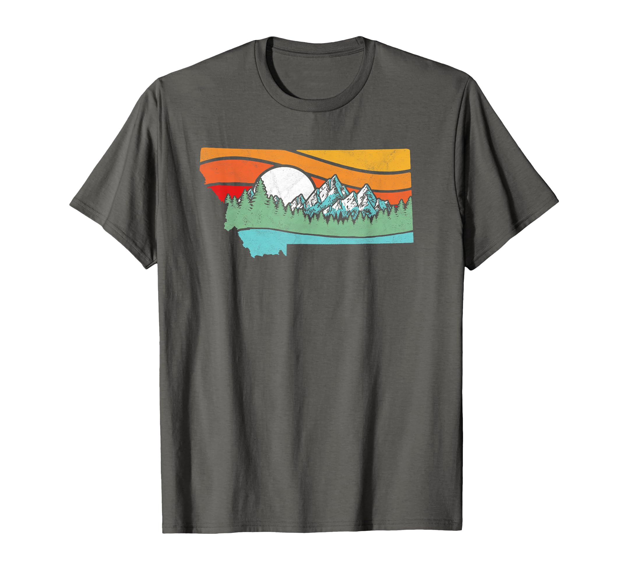 Montana Outdoors Mountains Nature T-Shirt - Graphic Print Men Women - T-Shirt, Sweatshirt, Hoodie