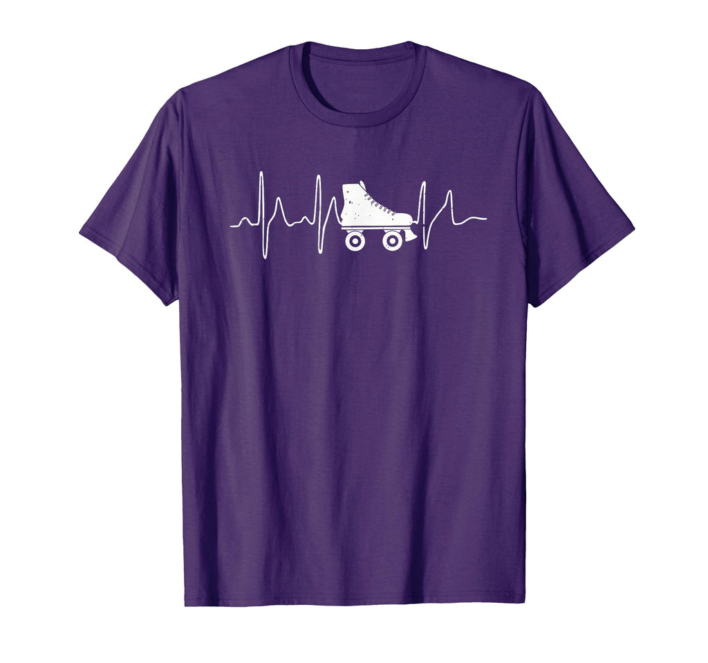 Roller Skating Heartbeat Skater T-Shirt - Fun Novelty Design for Adults - T-Shirt, Sweatshirt, Hoodie