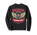 Motorcycle Biker Female Biker Sweatshirt - Graphic Print Unisex - T-Shirt, Sweatshirt, Hoodie