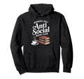 Anti Social Book Club Reading Introvert Hoodie - Aesthetic Graphic Unisex - T-Shirt, Sweatshirt, Hoodie