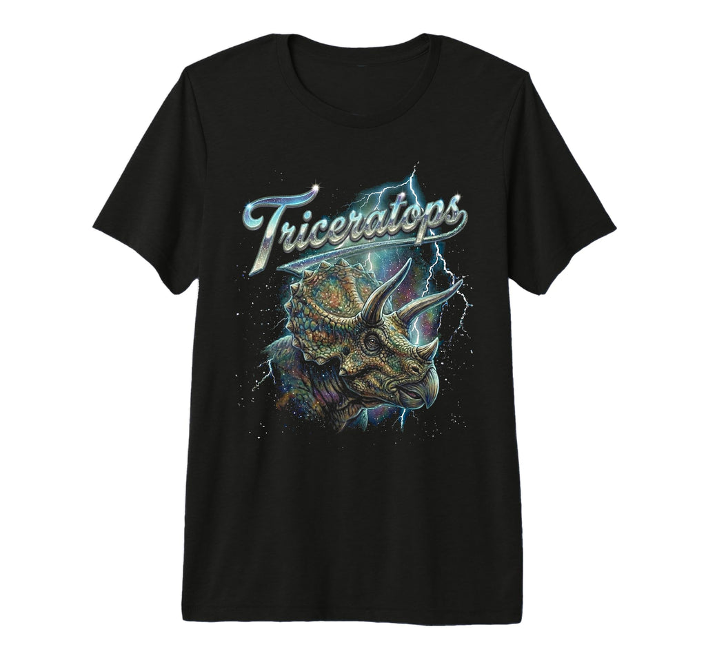 Triceratops 90S Funny Dinosaur 80S T-Shirt - Casual Everyday Wear Unisex - T-Shirt, Sweatshirt, Hoodie