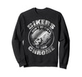 Bikers Dont Go Grey We Turn Chrome Sweatshirt - Graphic Print Unisex - T-Shirt, Sweatshirt, Hoodie