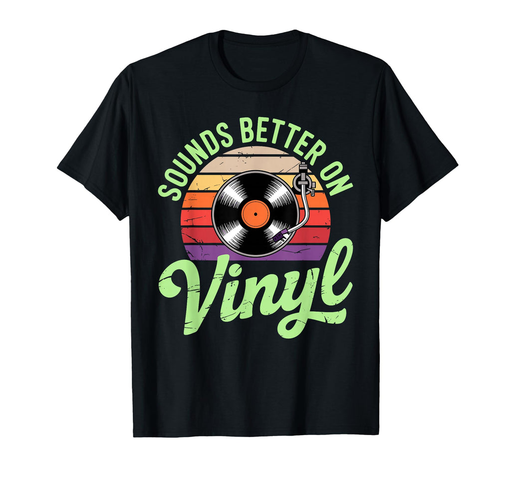 Funny Vinyl Vinyl Music Dj Vinyl T-Shirt - Aesthetic Graphic Men Women - T-Shirt, Sweatshirt, Hoodie