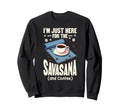 Yoga Lovers Im Just Here Savasana And Sweatshirt - Unique Graphic Unisex - T-Shirt, Sweatshirt, Hoodie