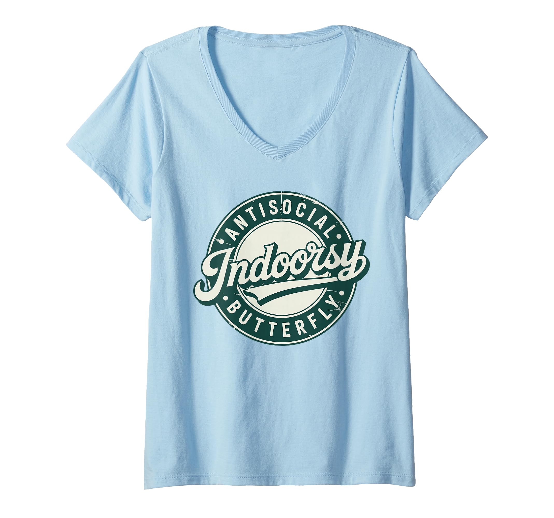 Womens Indoorsy Antisocial Butterfly T-Shirt - Streetwear Style for Adults - T-Shirt, Sweatshirt, Hoodie