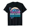Sugar Glider Synthwave Aesthetic Pet Lover T-Shirt - Graphic Print Unisex - T-Shirt, Sweatshirt, Hoodie