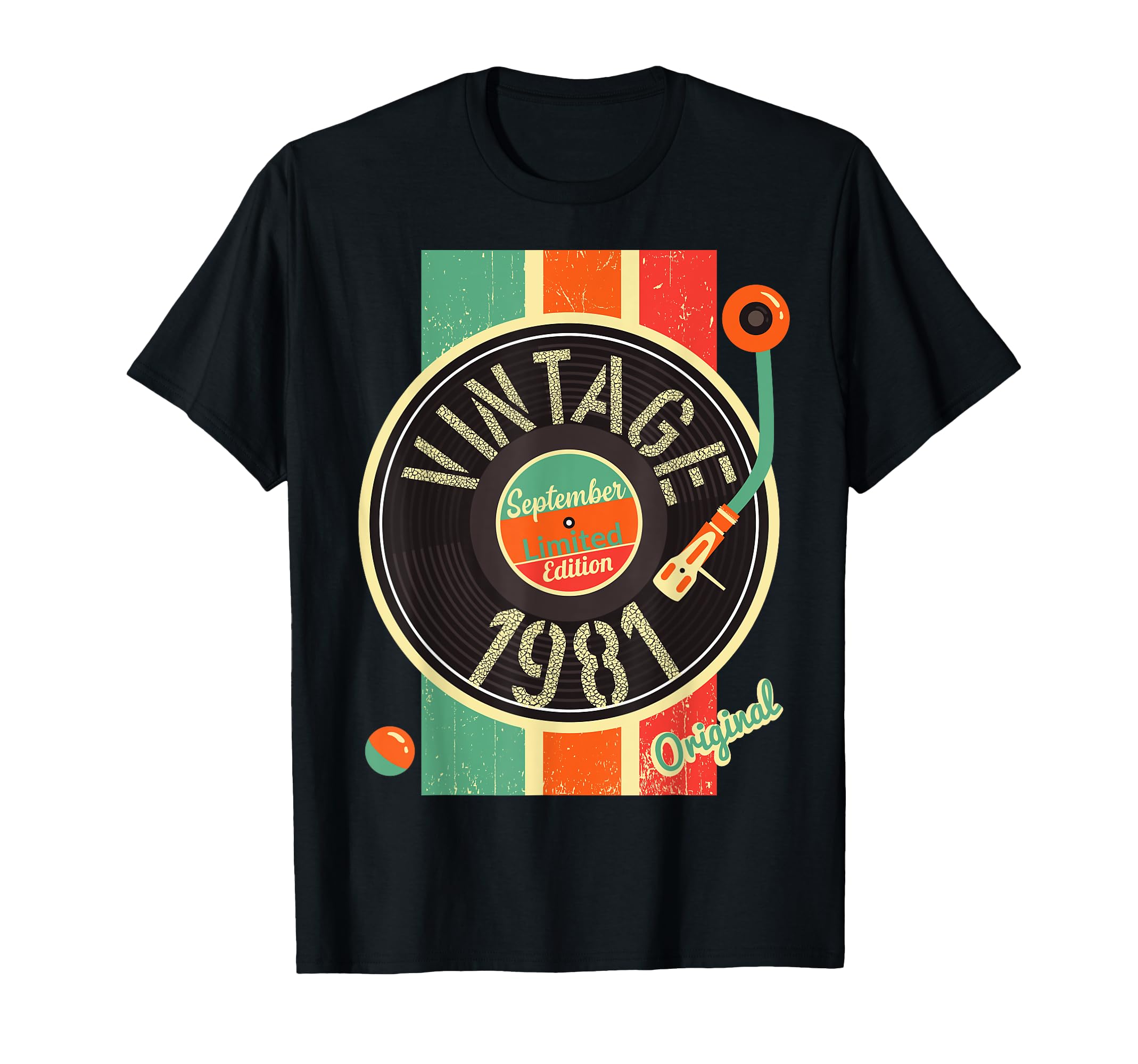 40 Years Birthday September Vinyl T-Shirt - Graphic Print for Adults - T-Shirt, Sweatshirt, Hoodie