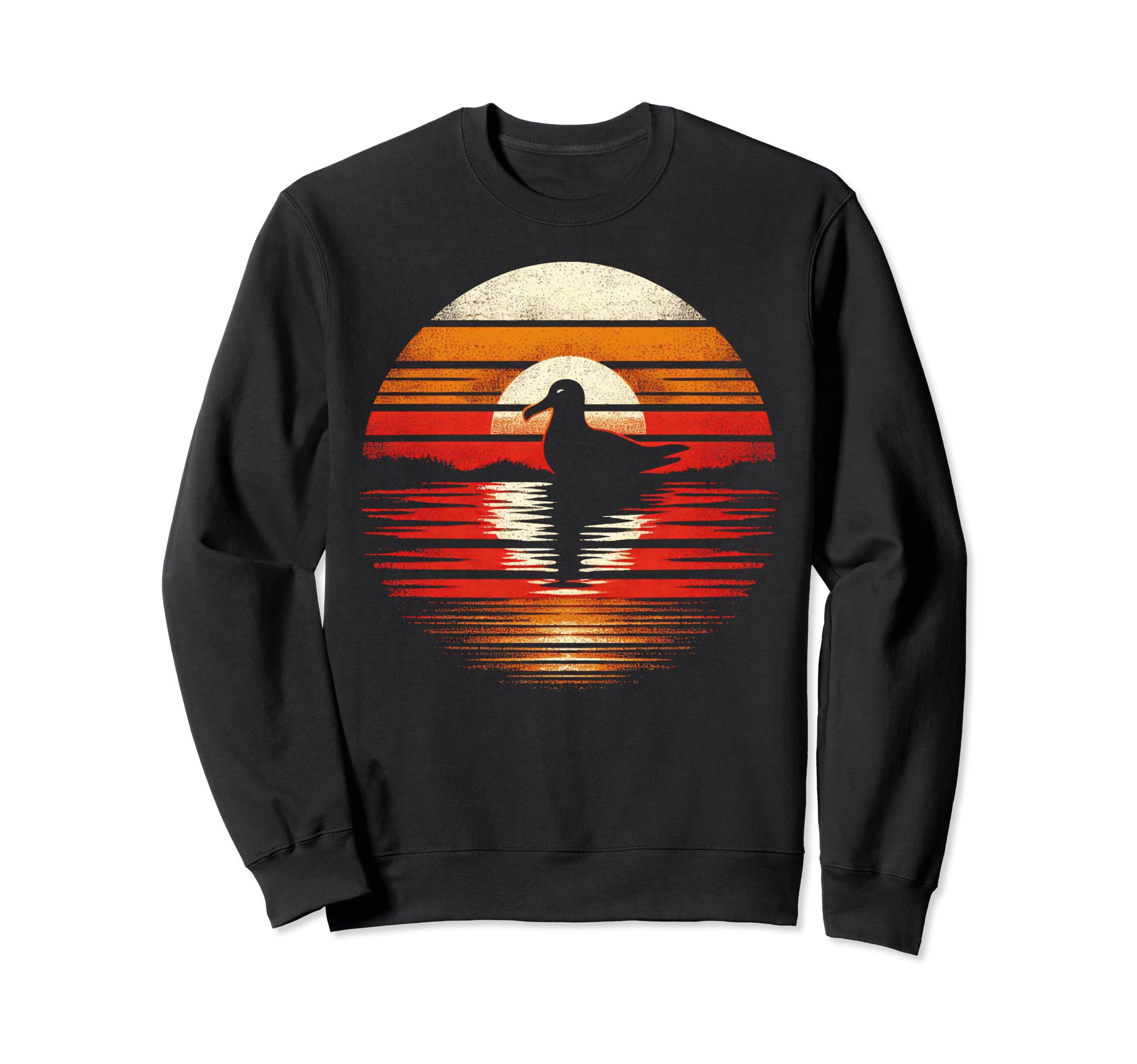 Albatross Bird Sunset Safari 70S Sweatshirt - Streetwear Style Unisex - T-Shirt, Sweatshirt, Hoodie