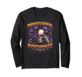 Professional Overthinker Skull Gothic T-Shirt - Trendy Graphic Unisex - T-Shirt, Sweatshirt, Hoodie