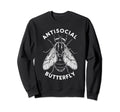 Antisocial Butterfly Housefly Sweatshirt - Graphic Print for Adults - T-Shirt, Sweatshirt, Hoodie