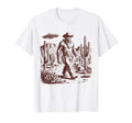 Bigfoot Ufo Western Alien 90S Cowboy T-Shirt - Streetwear Style Men Women - T-Shirt, Sweatshirt, Hoodie