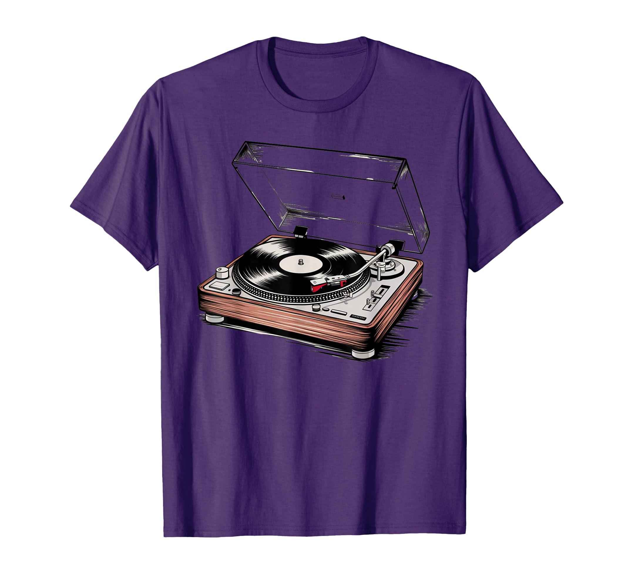 Audio Lp Vinyl Record Player T-Shirt - Graphic Print Men Women - T-Shirt, Sweatshirt, Hoodie