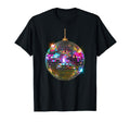 Coloured Disco Ball House Disco Ball T-Shirt - Graphic Print Men Women - T-Shirt, Sweatshirt, Hoodie