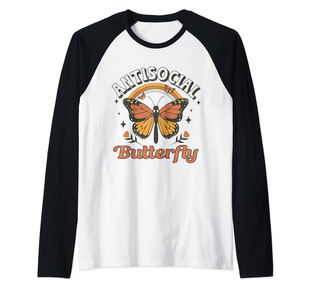Antisocial Butterfly Funny Sweatshirt - Custom Art Print for Adults - T-Shirt, Sweatshirt, Hoodie