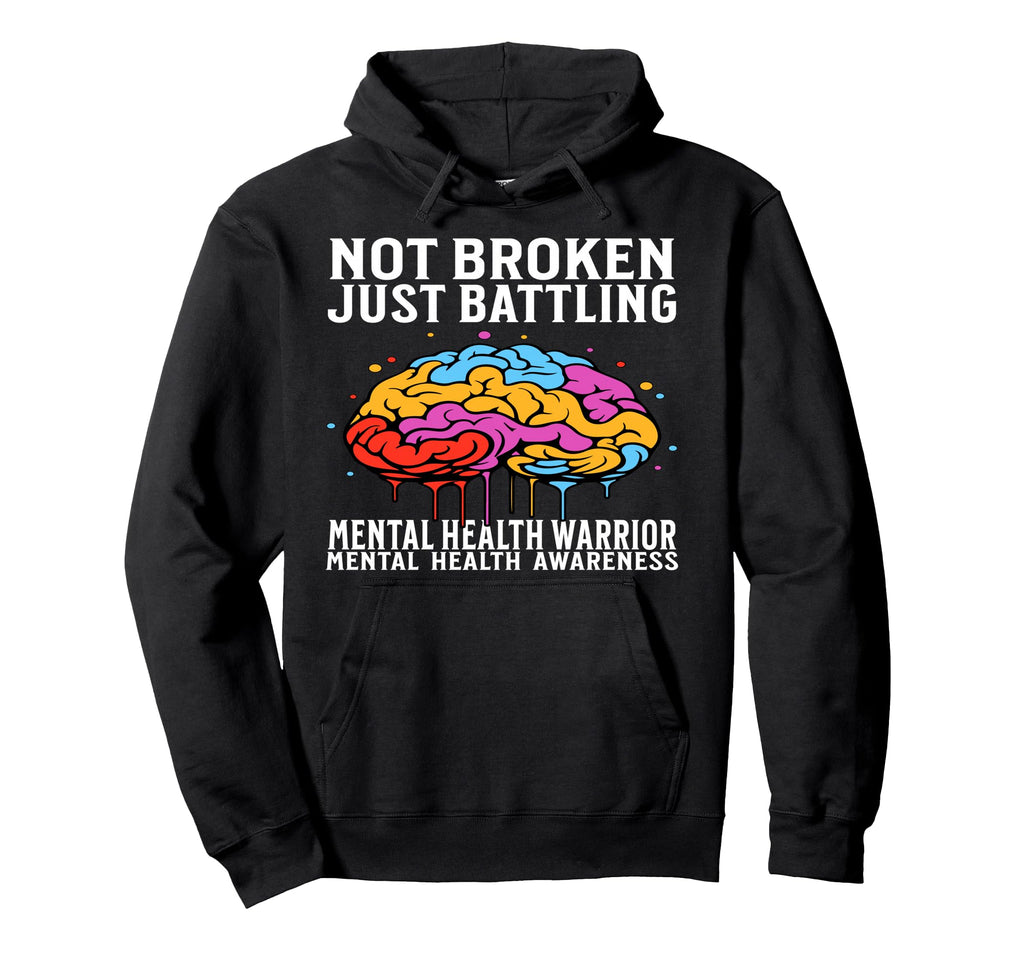 Mental Health Awareness Gifts Brain Mental Hoodie - Novelty Apparel Unisex - T-Shirt, Sweatshirt, Hoodie