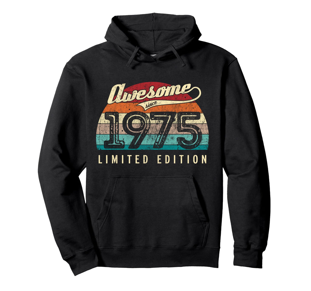 Awesome Since 1975 51St Birthday Hoodie - Novelty Apparel Unisex - T-Shirt, Sweatshirt, Hoodie