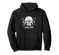 Funny Biker Motorcycle Pug Dog Grunge Hoodie - Unique Graphic Men Women - T-Shirt, Sweatshirt, Hoodie