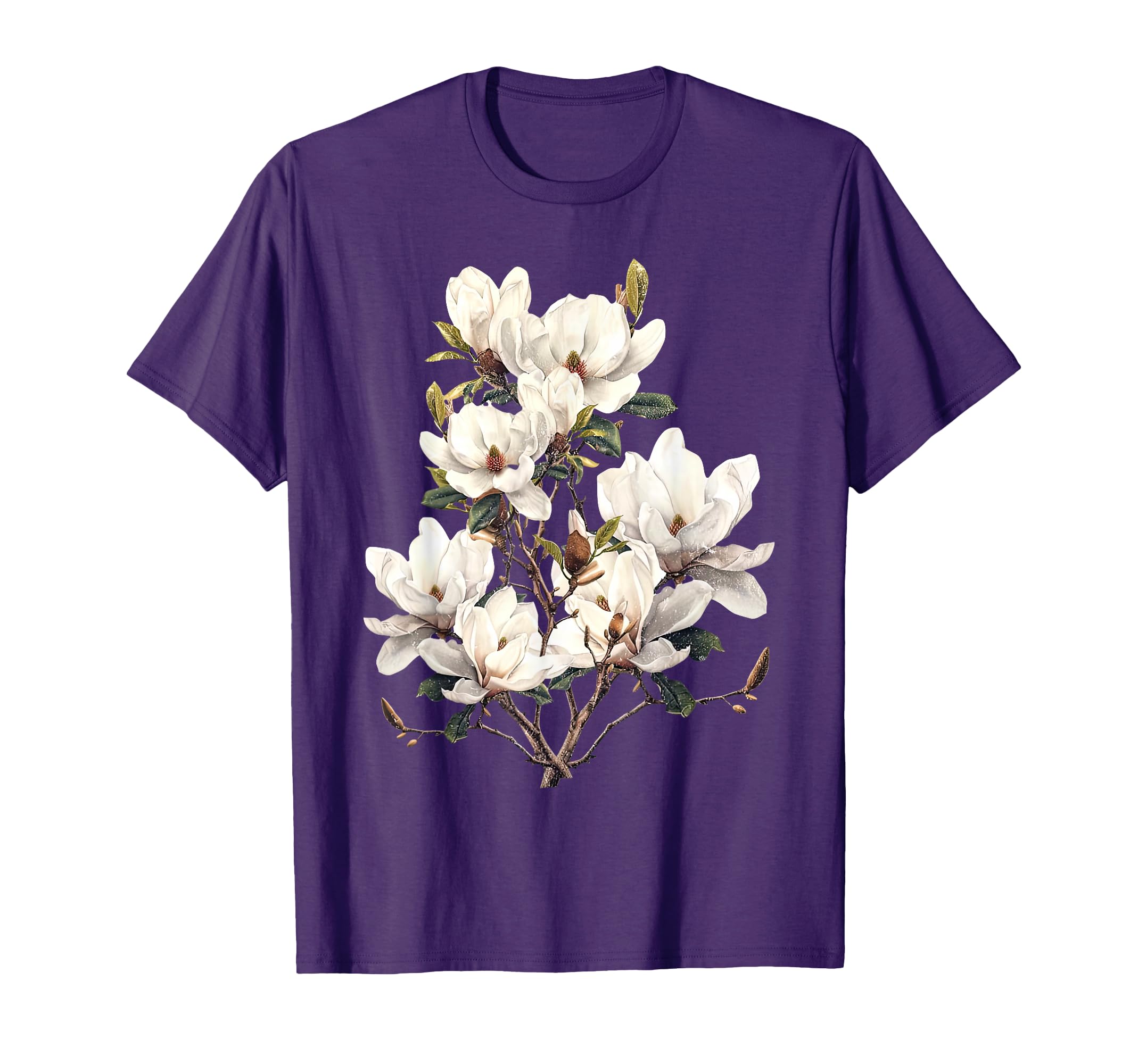 Flower Magnolia Blossom Botanical T-Shirt - Aesthetic Graphic Unisex - T-Shirt, Sweatshirt, Hoodie