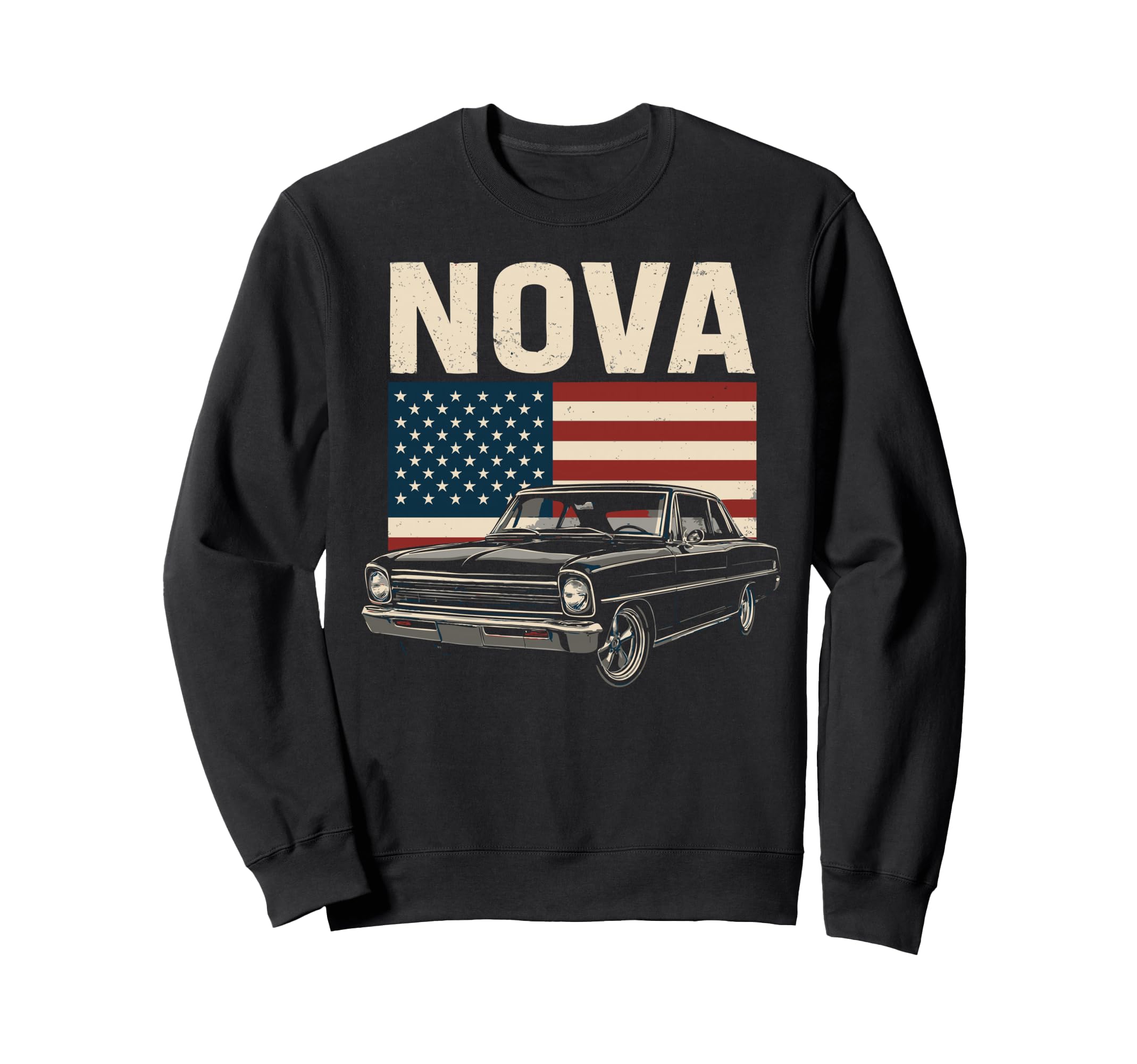 1966 1967 Nova Ss Patriotic American Sweatshirt - Graphic Print Men Women - T-Shirt, Sweatshirt, Hoodie