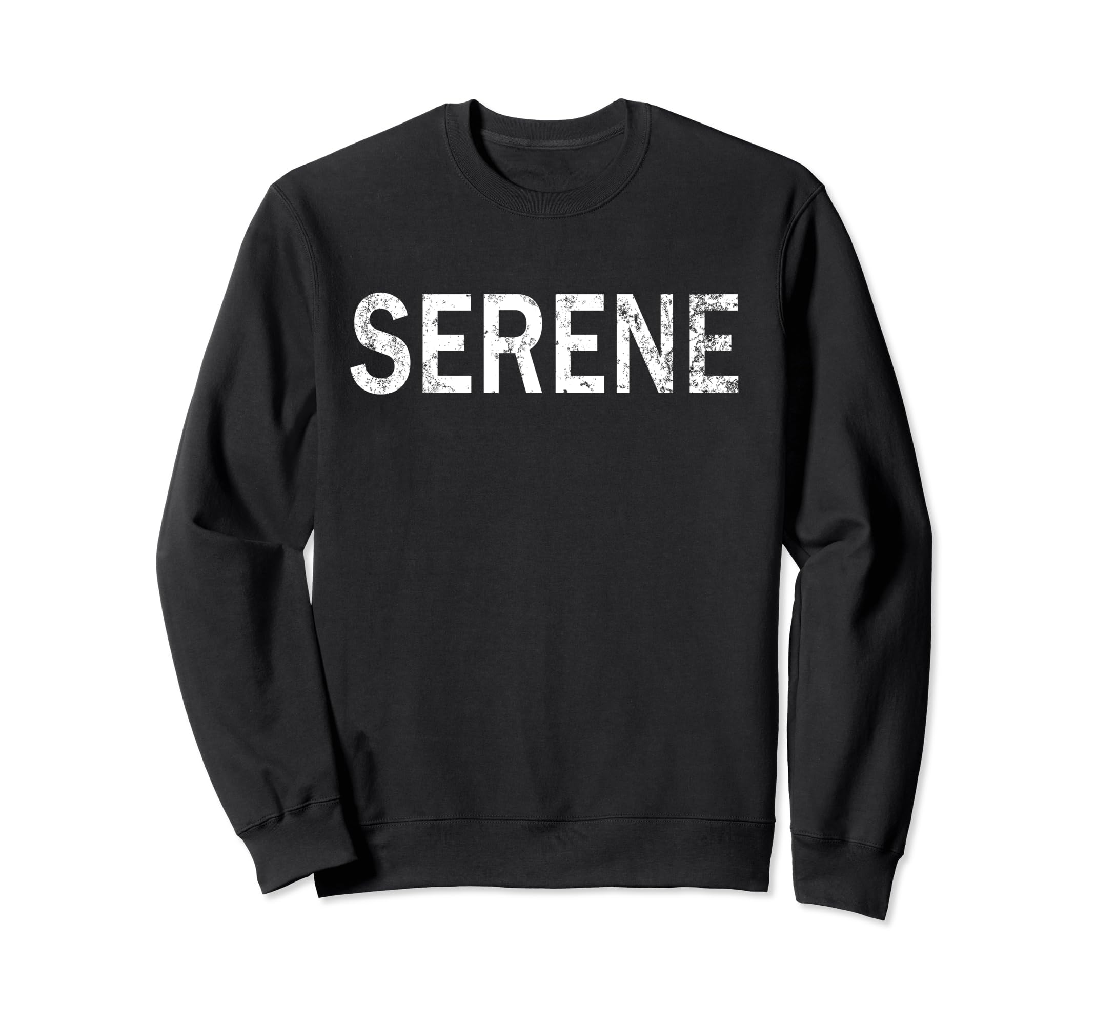 Serene Distressed Mindfulness Meditation Sweatshirt - Graphic Print Unisex - T-Shirt, Sweatshirt, Hoodie