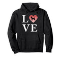 Dog Breed Decker Rat Terrier Word Love Hoodie - Graphic Print Unisex - T-Shirt, Sweatshirt, Hoodie