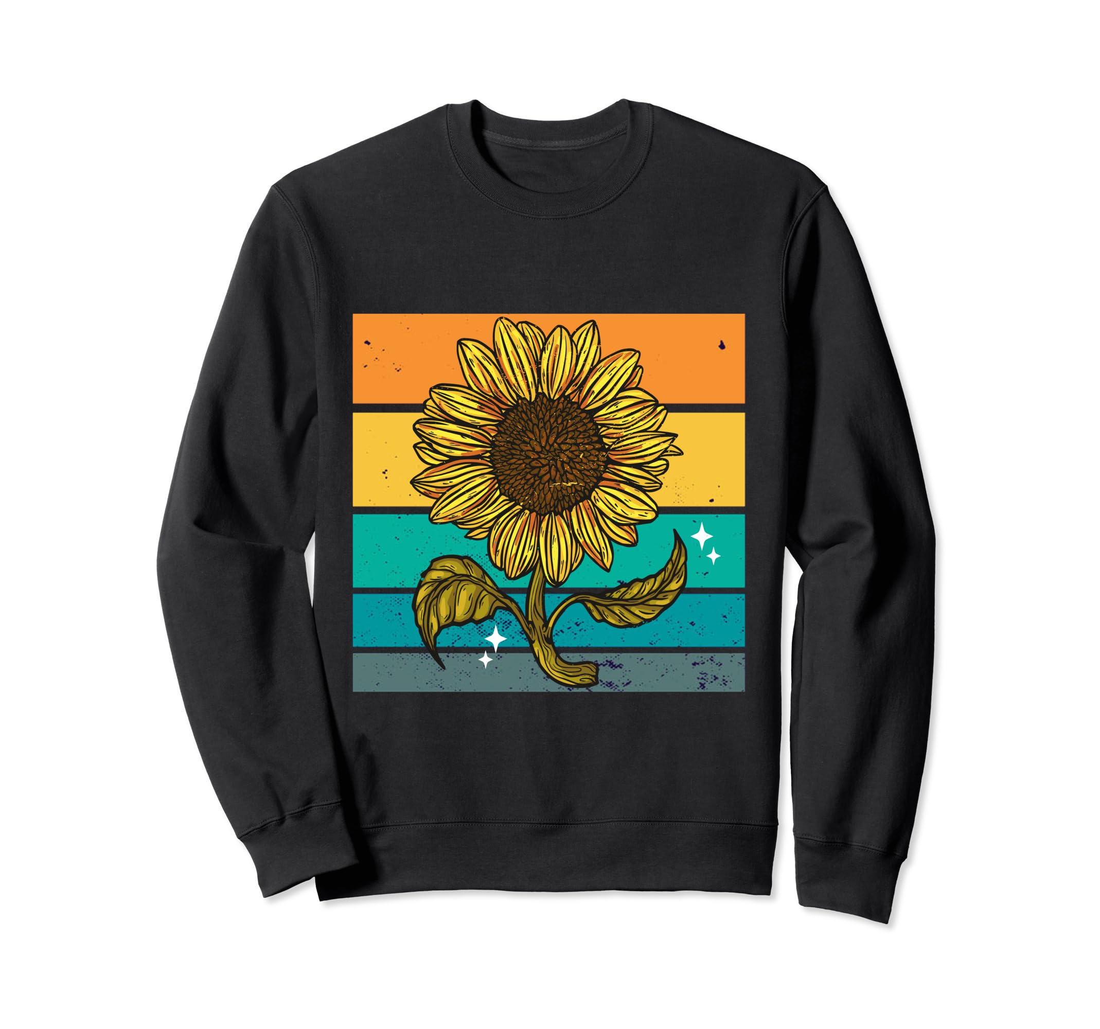 Sunflower Floral Aesthetics Nature Sweatshirt - Graphic Print for Adults - T-Shirt, Sweatshirt, Hoodie