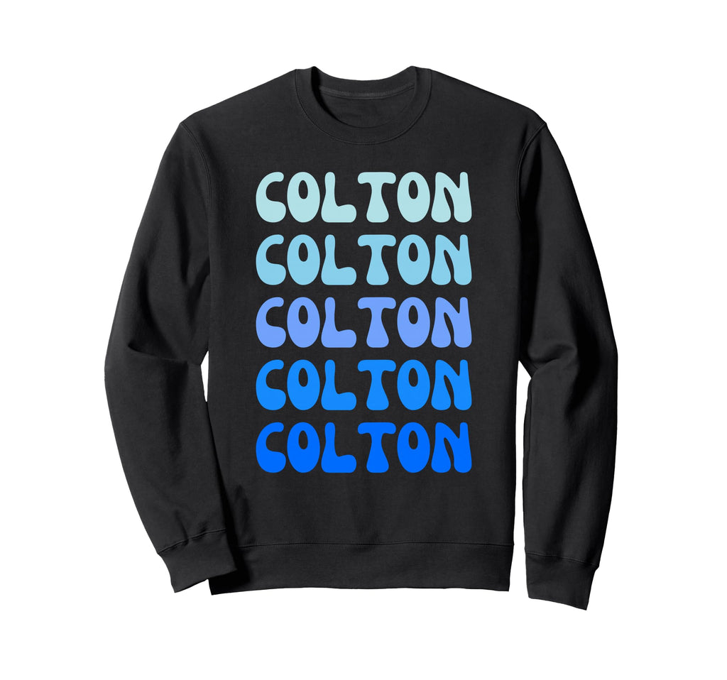 Colton Name Stack Sweatshirt - Casual Everyday Wear for Adults - T-Shirt, Sweatshirt, Hoodie