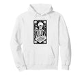 Inked Skeleton Tattoo Artist Tarot Card Hoodie - Novelty Apparel for Adults - T-Shirt, Sweatshirt, Hoodie