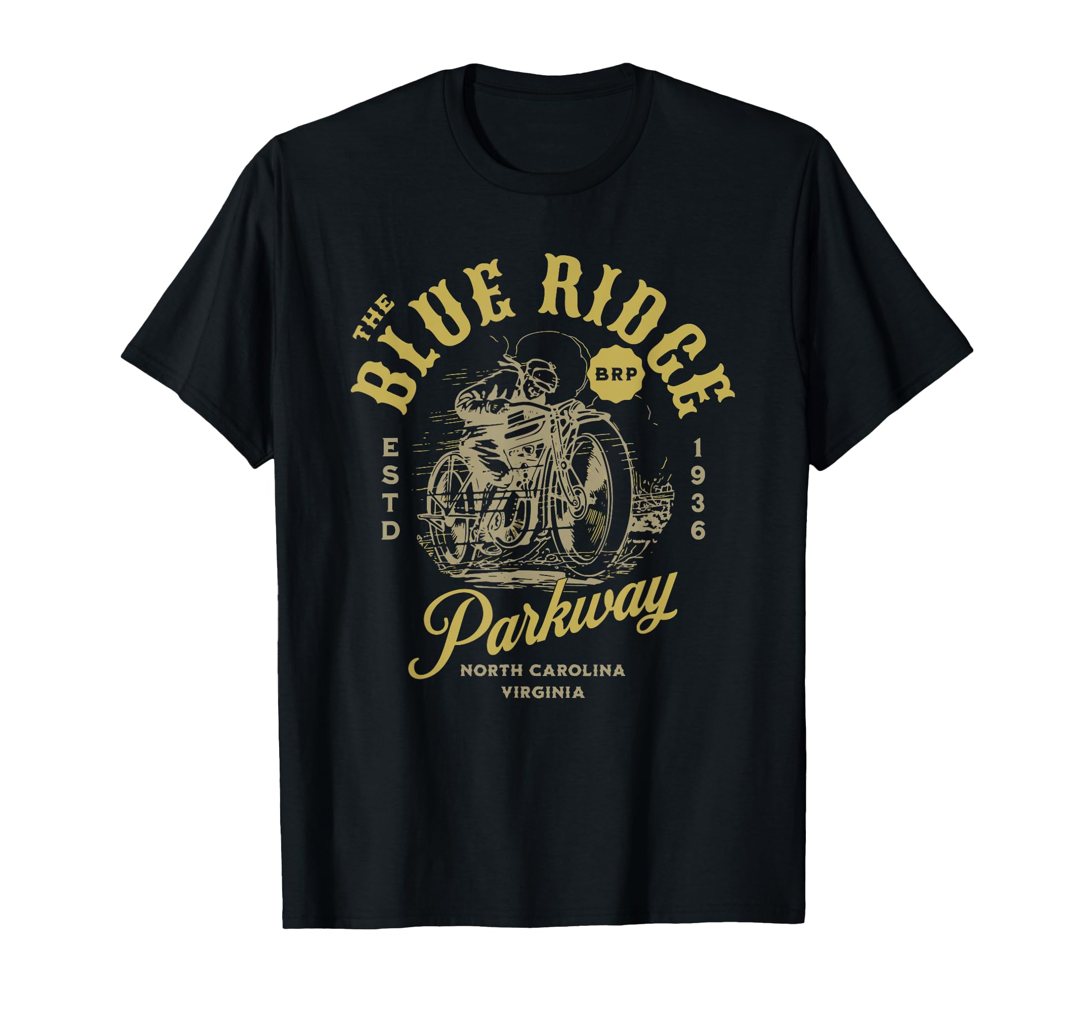 Blue Ridge Parkway Motorcycle T-Shirt - Custom Art Print Men Women - T-Shirt, Sweatshirt, Hoodie