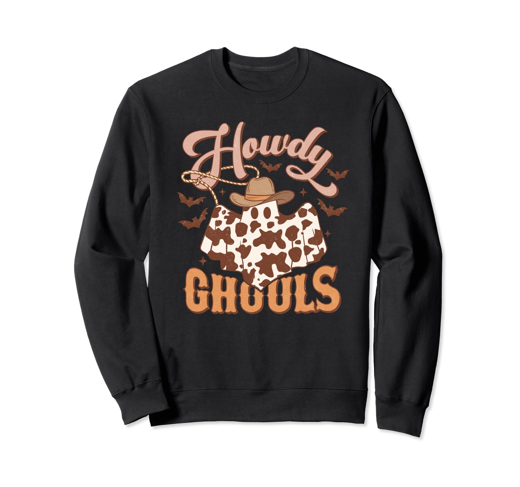 Howdy Ghouls Western Halloween Sweatshirt - Custom Art Print Men Women - T-Shirt, Sweatshirt, Hoodie
