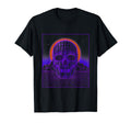 Futuristic Vaporwave Aesthetic Skull T-Shirt - Casual Everyday Wear Unisex - T-Shirt, Sweatshirt, Hoodie