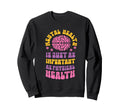 Green Ribbon Mental Health Sweatshirt - Minimalist Print Men Women - T-Shirt, Sweatshirt, Hoodie