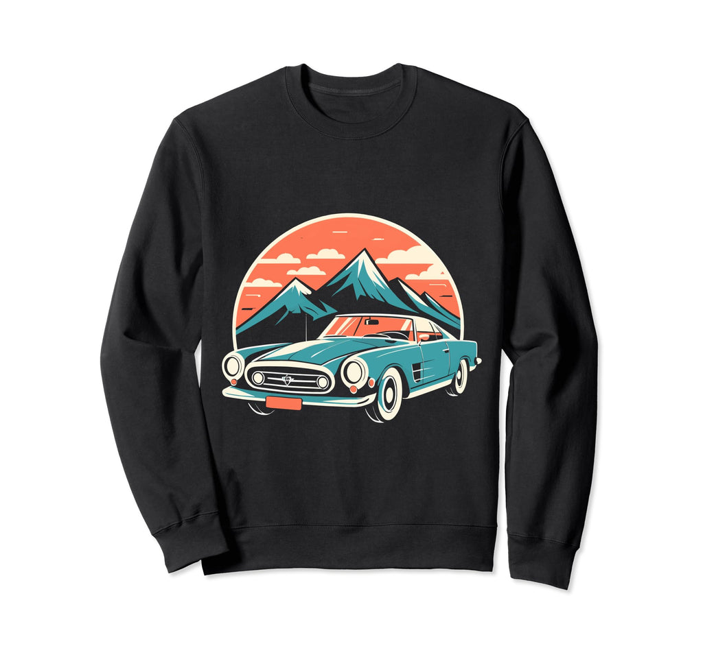 Car Show Car Old Timer Car Sweatshirt - Minimalist Print Men Women - T-Shirt, Sweatshirt, Hoodie