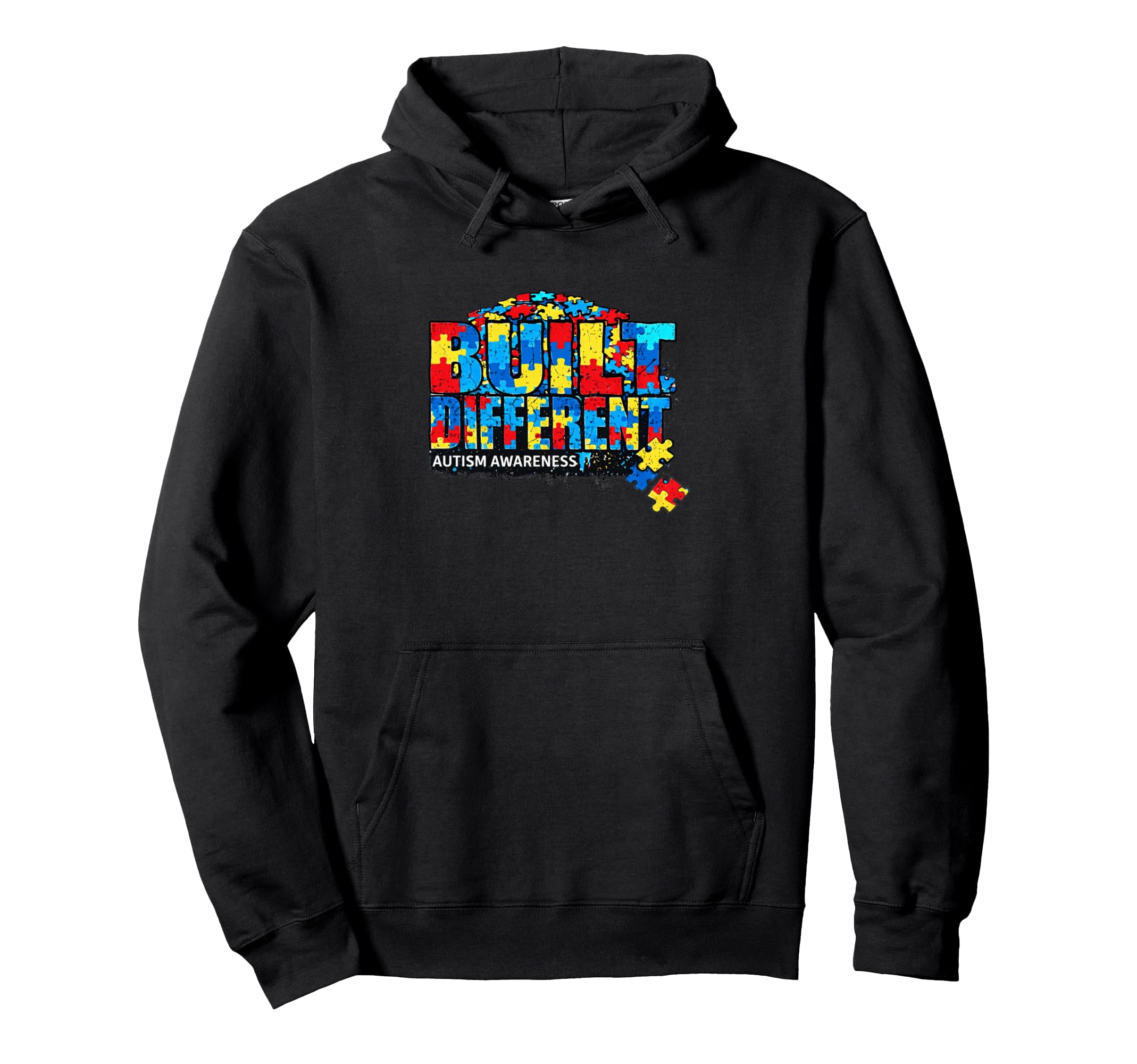 Autism Pride Built Differents Hoodie - Aesthetic Graphic Men Women - T-Shirt, Sweatshirt, Hoodie
