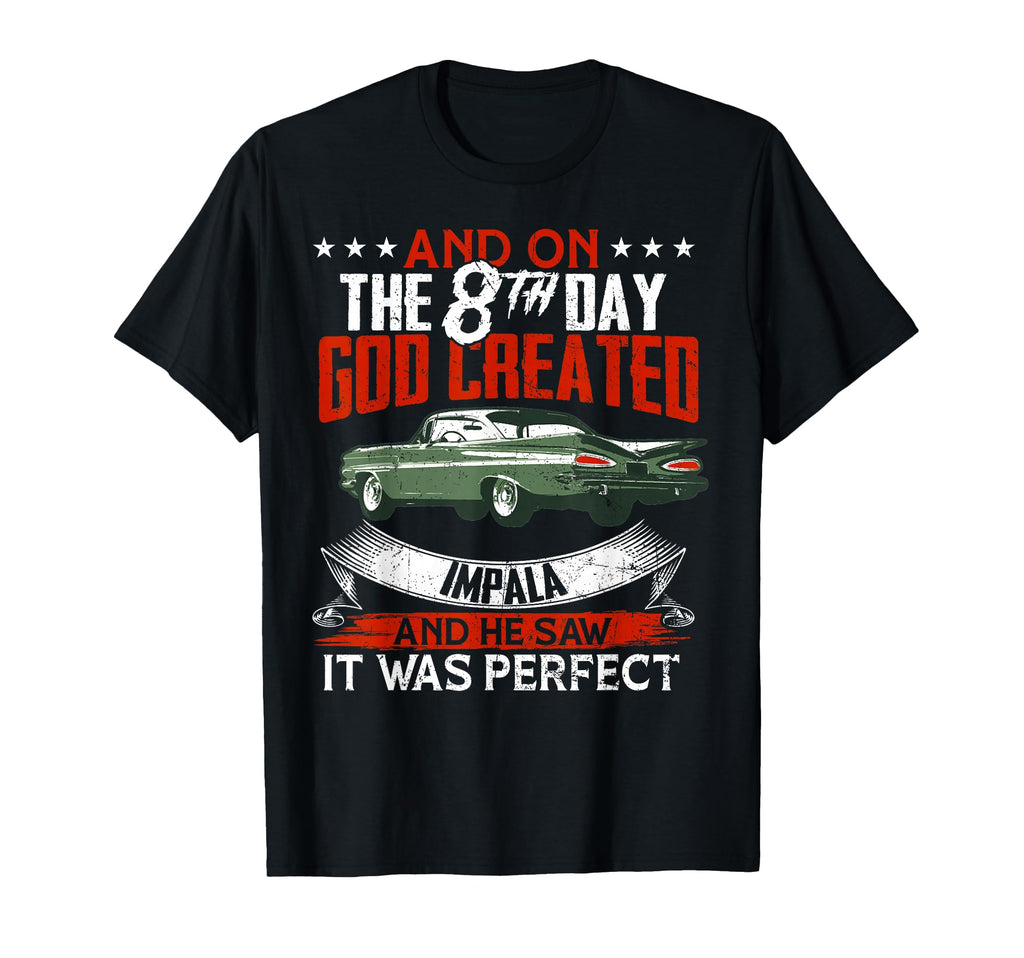 1959 59 Impala And 8Th Day God Cars T-Shirt - Streetwear Style for Adults - T-Shirt, Sweatshirt, Hoodie