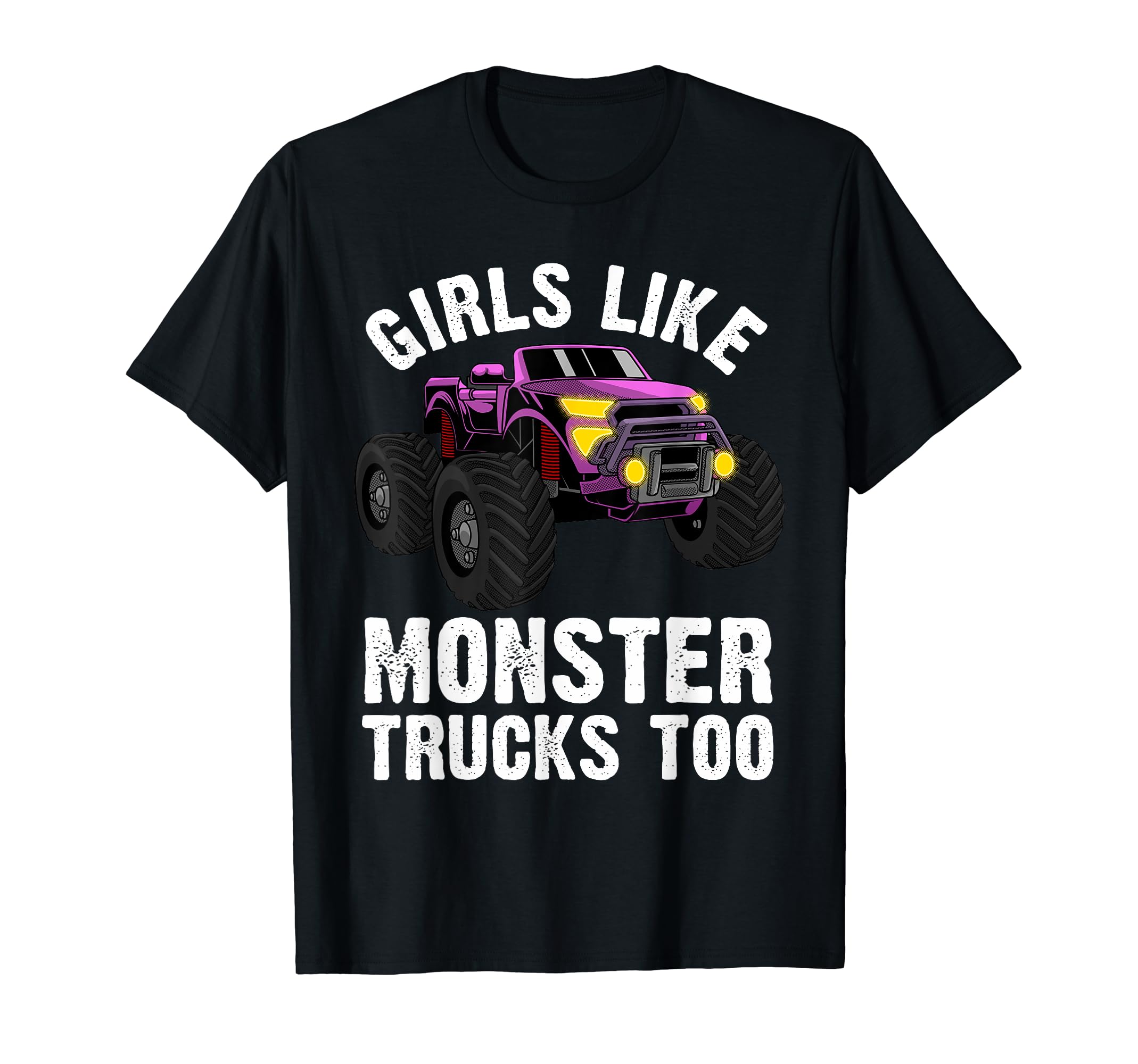 Monster Truck Car Trucks Wheel Vehicle T-Shirt - Graphic Print for Adults - T-Shirt, Sweatshirt, Hoodie