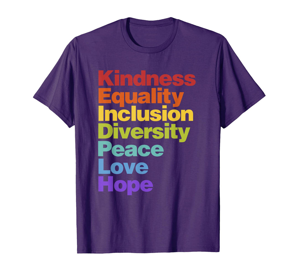 Kindness Equality Inclusion Diversity T-Shirt - Custom Art Print Unisex - T-Shirt, Sweatshirt, Hoodie