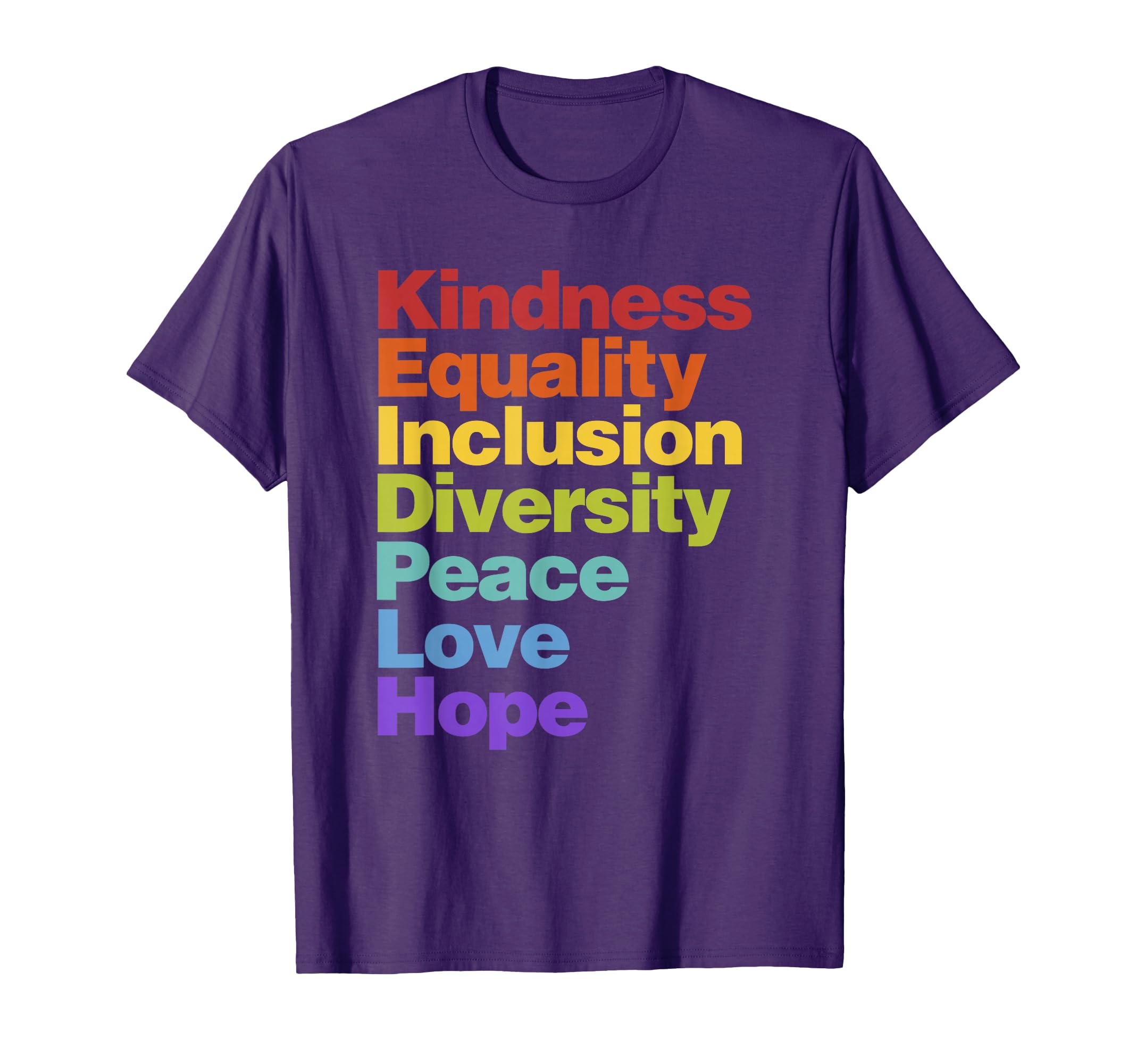 Kindness Equality Inclusion Diversity T-Shirt - Custom Art Print Unisex - T-Shirt, Sweatshirt, Hoodie