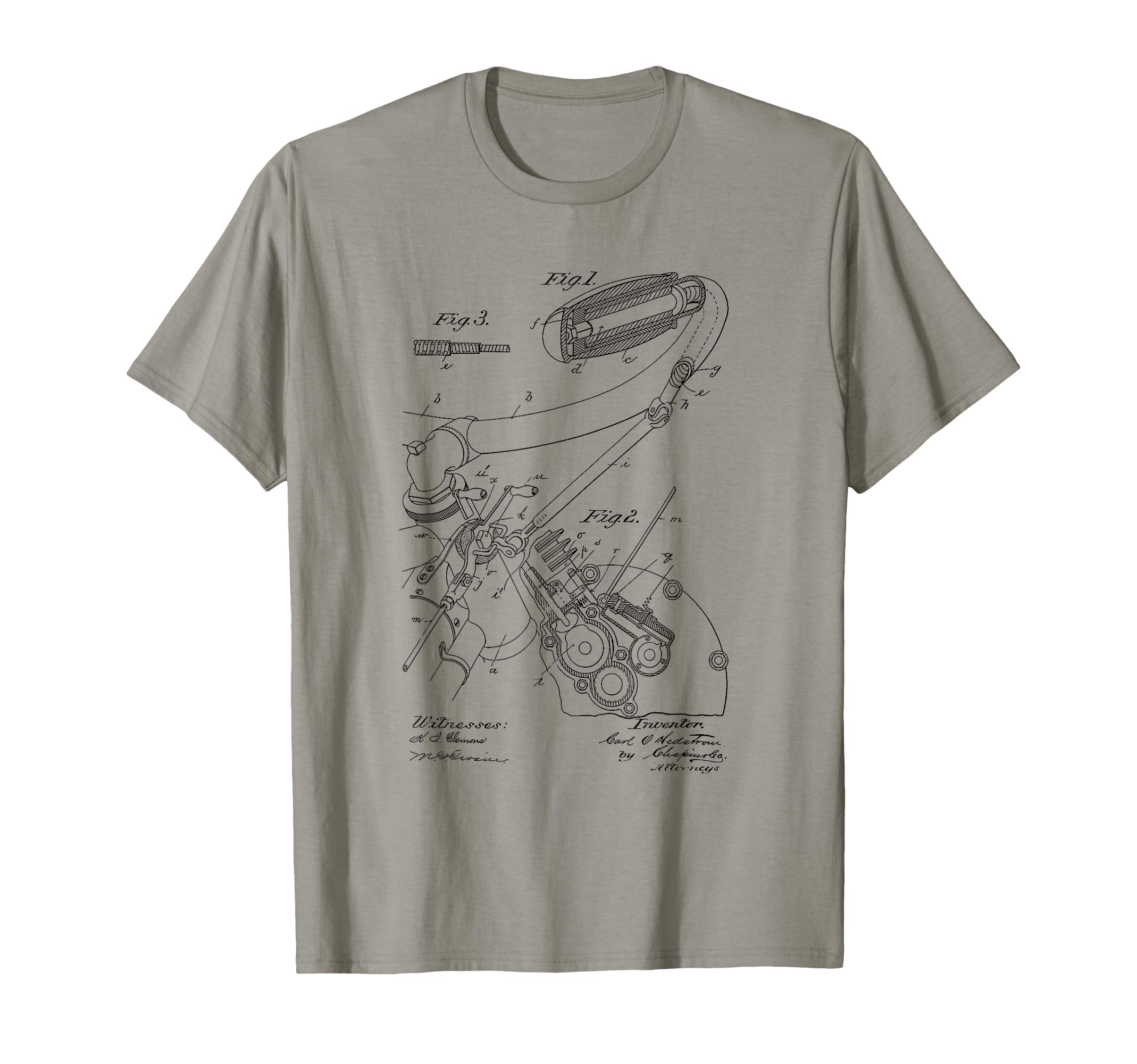 Motorcycle Diagram Twistgrip Patent T-Shirt - Unique Graphic Unisex - T-Shirt, Sweatshirt, Hoodie