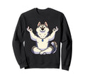 Meditation Huskey Yoga Pose Sweatshirt - Fun Novelty Design Unisex - T-Shirt, Sweatshirt, Hoodie