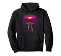 80S Synthwave Cross Neon Outrun Hoodie - Minimalist Print for Adults - T-Shirt, Sweatshirt, Hoodie
