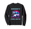 80S Synthwave Somenbodys Feral Sweatshirt - Trendy Graphic for Adults - T-Shirt, Sweatshirt, Hoodie